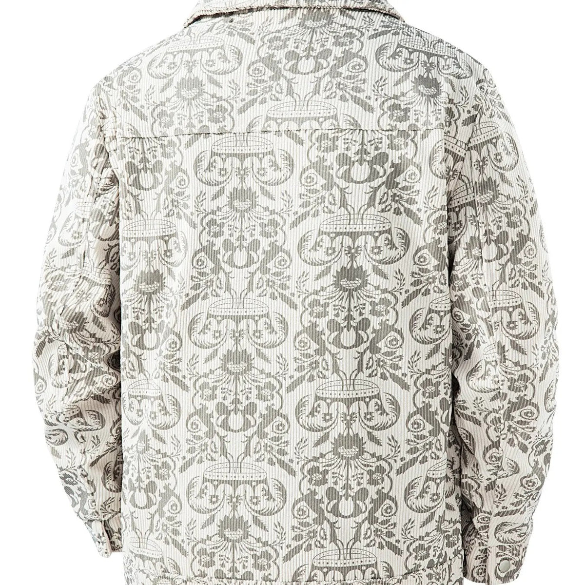 KZZ Men's Printed Zip-Up Jacket