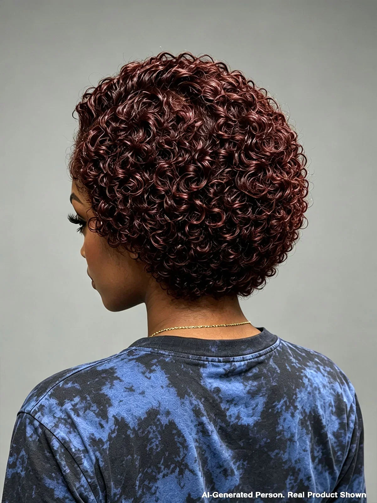 3 Colors Lace Front Pixie Wig Curly Wave