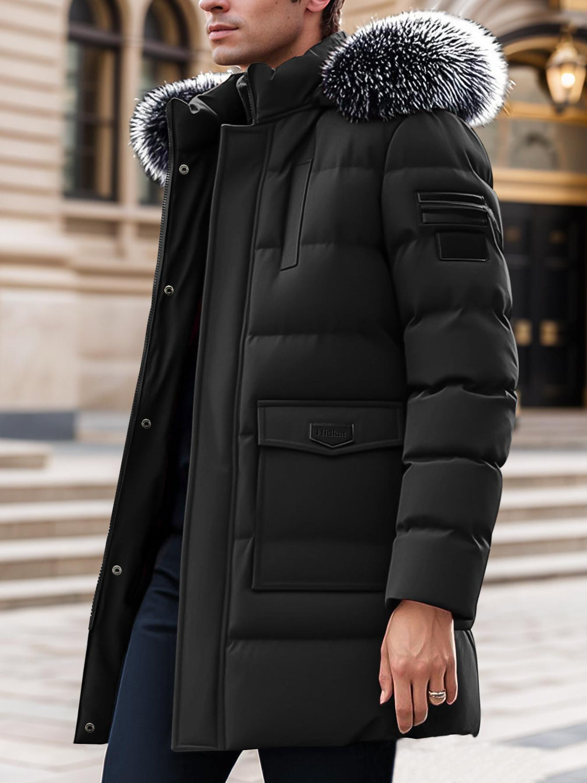 KZZ Men's Winter Casual Parka