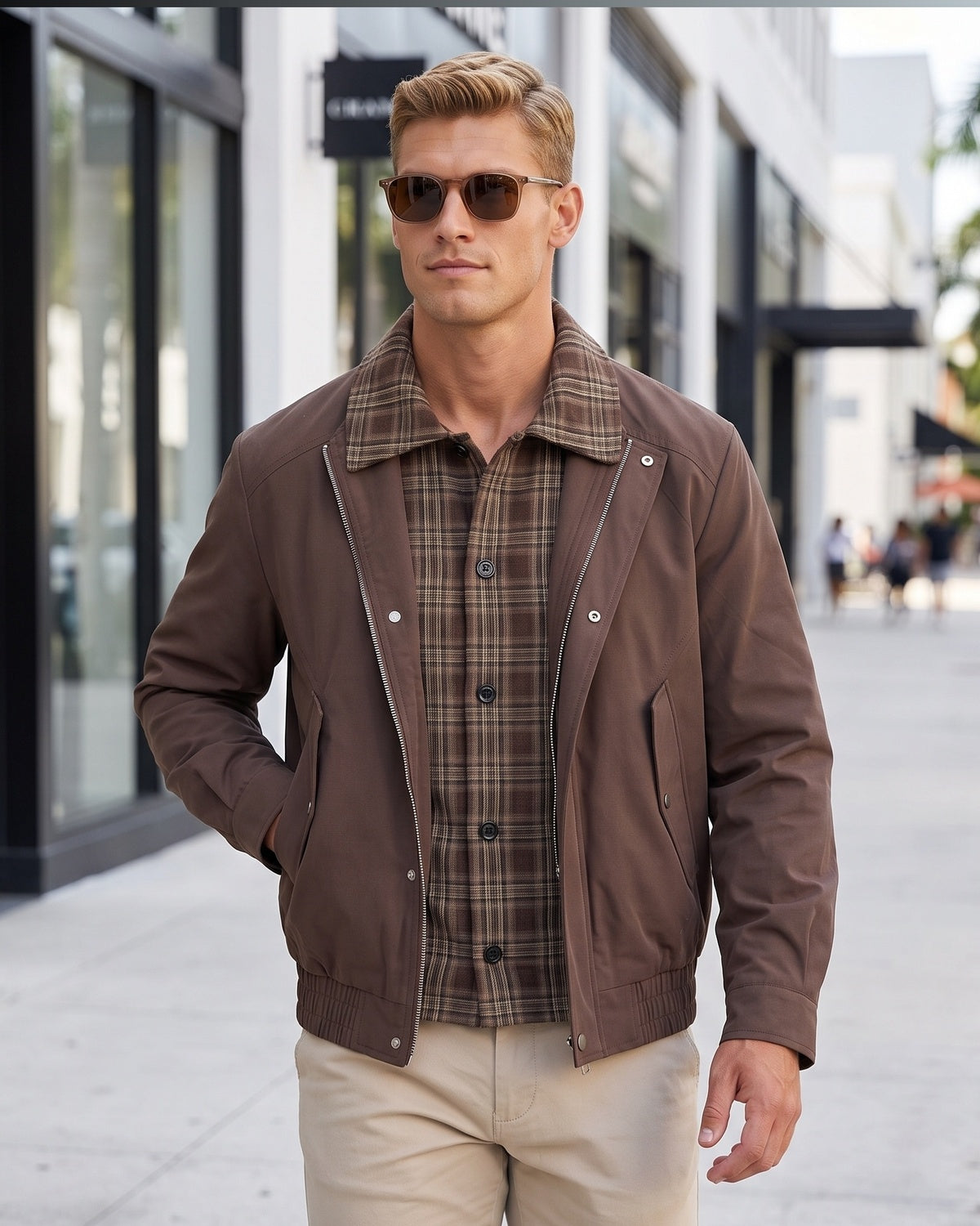 Men's Vintage Plaid Jacket