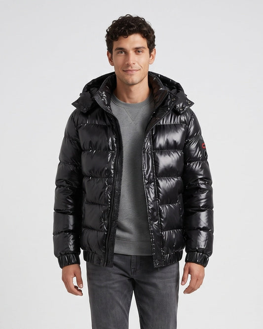 Men's Solid-Color Zip-Up Hoodie