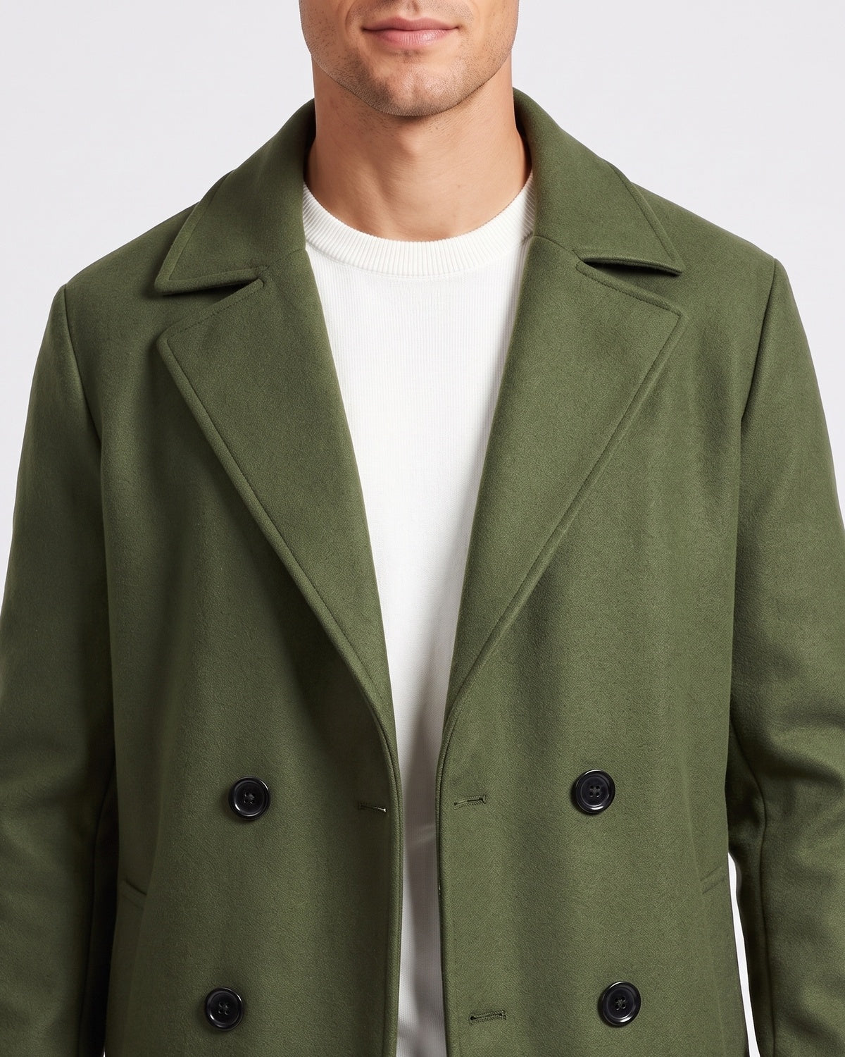 Men's double-breasted trench coat