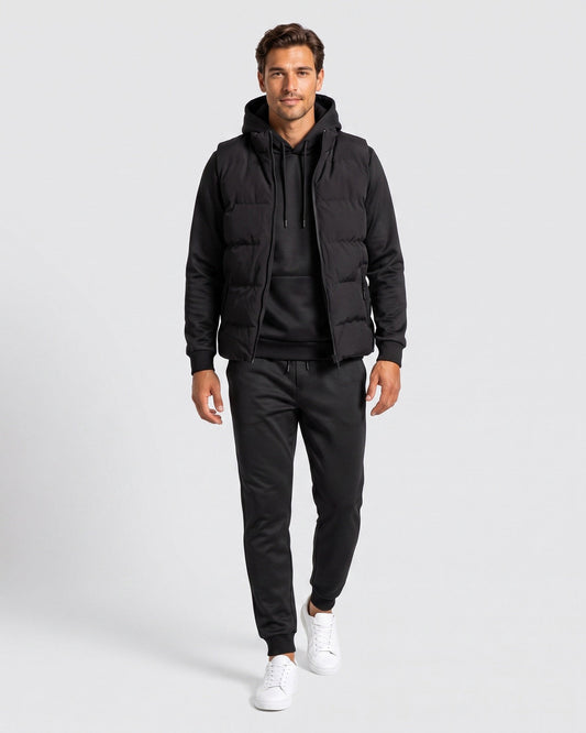 KZZ Men's 3-Piece Casual Sportswear Set