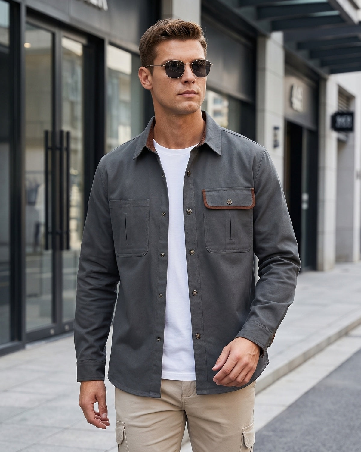 Men's Long-Sleeve Work Shirt