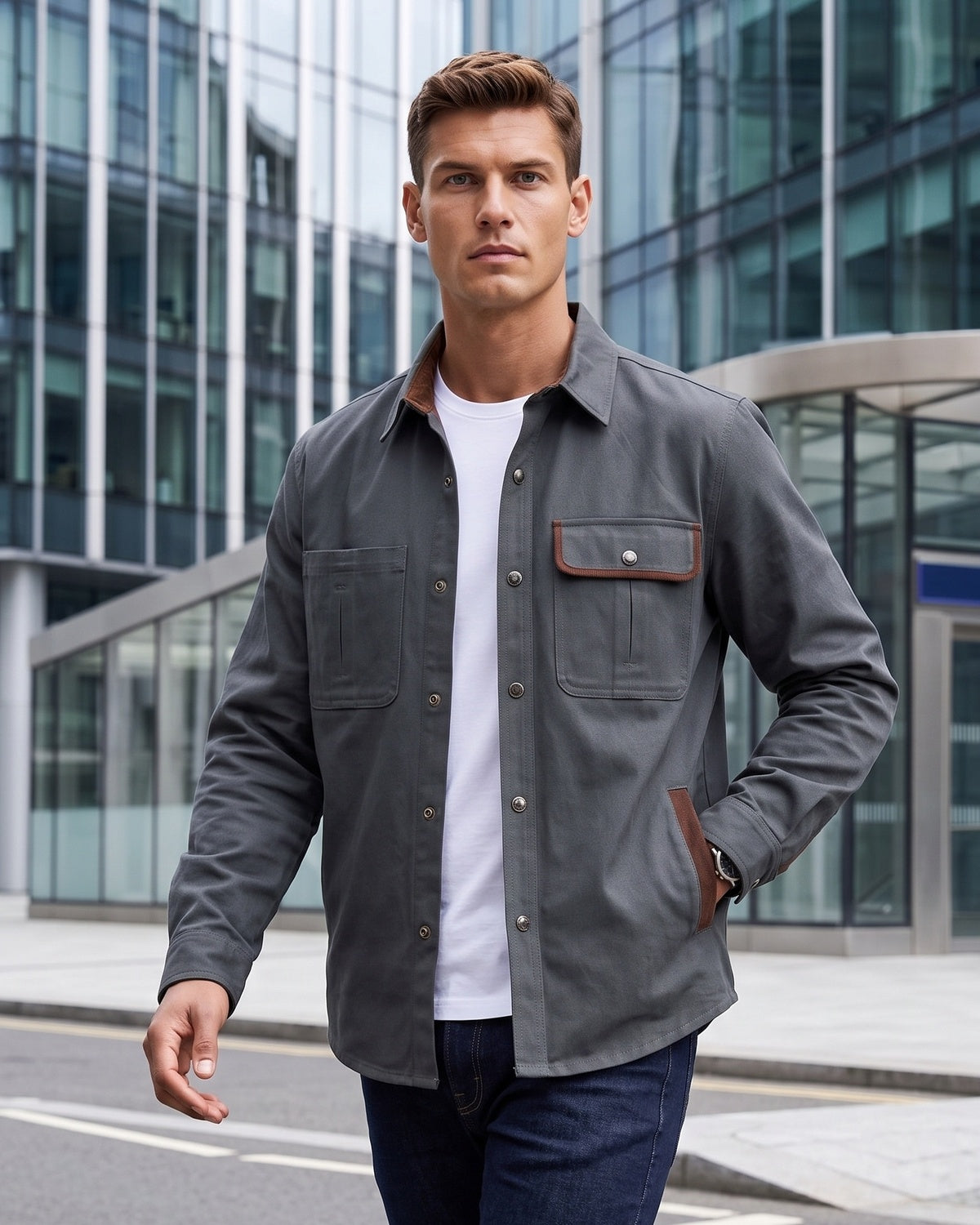 Men's Long-Sleeve Work Shirt