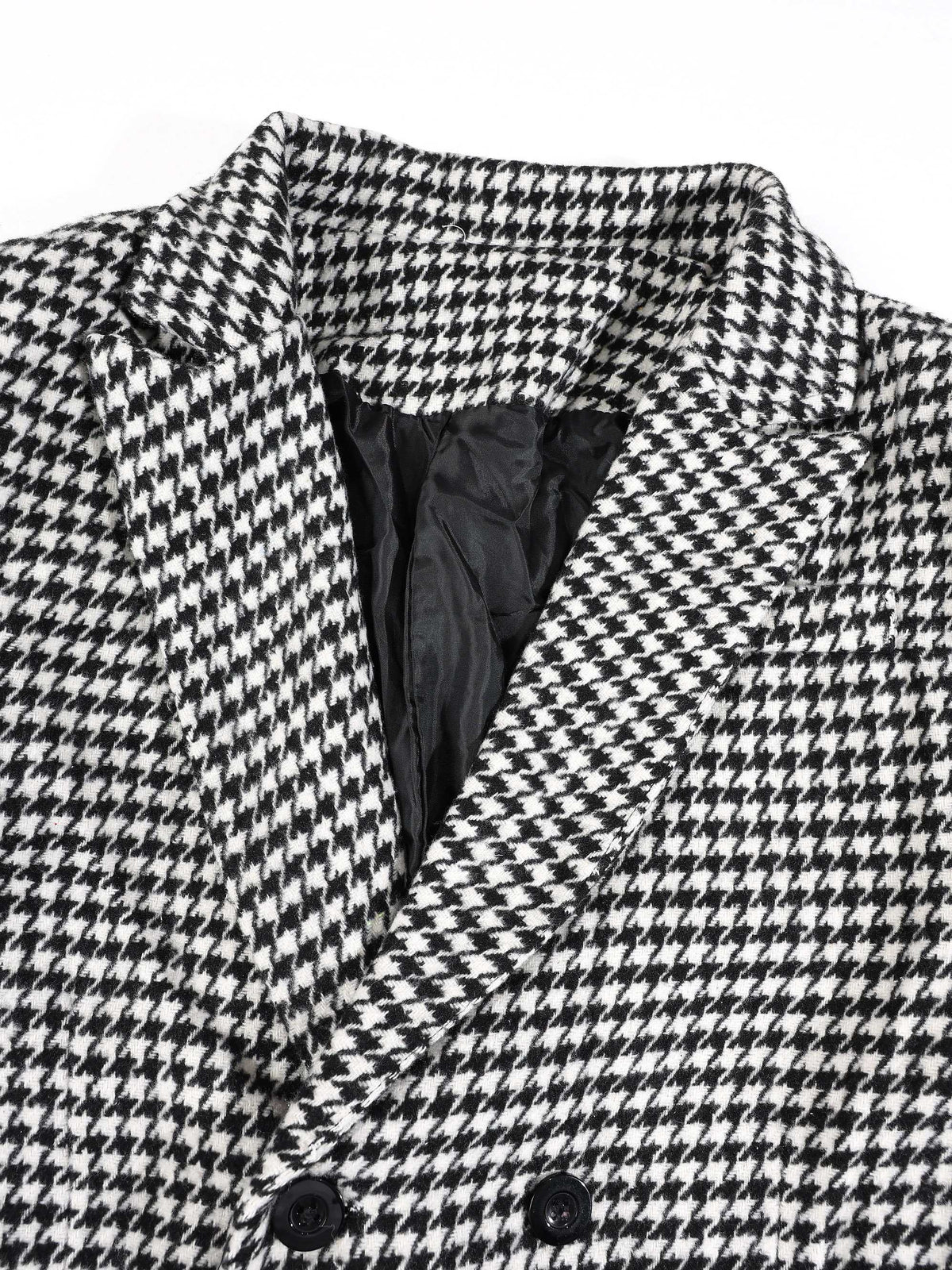 KZZ Houndstooth double-breasted blazer