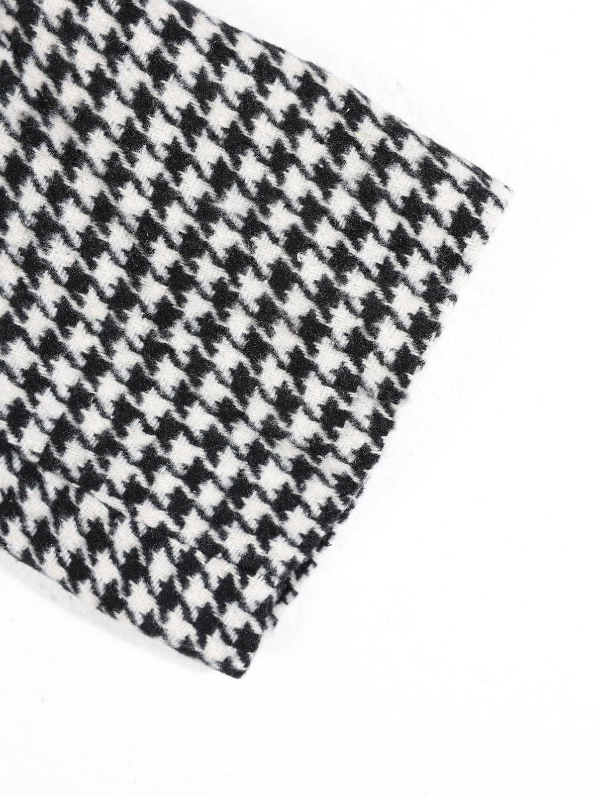 KZZ Houndstooth double-breasted blazer