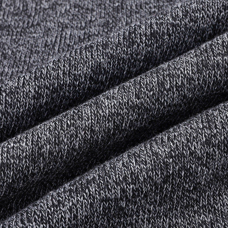 Men's half-zip sweater with a zippered pocket