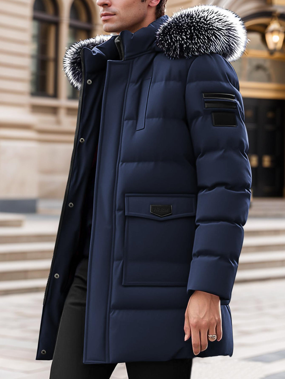 KZZ Men's Winter Casual Parka