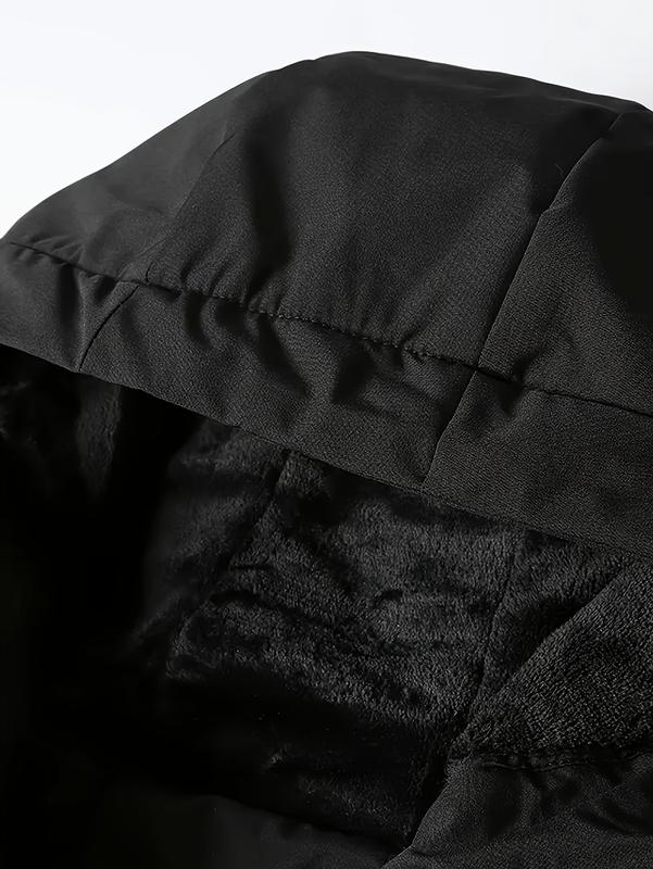 Men's Heavyweight Full-Zip Hooded Jacket Windproof High-Quality Coat