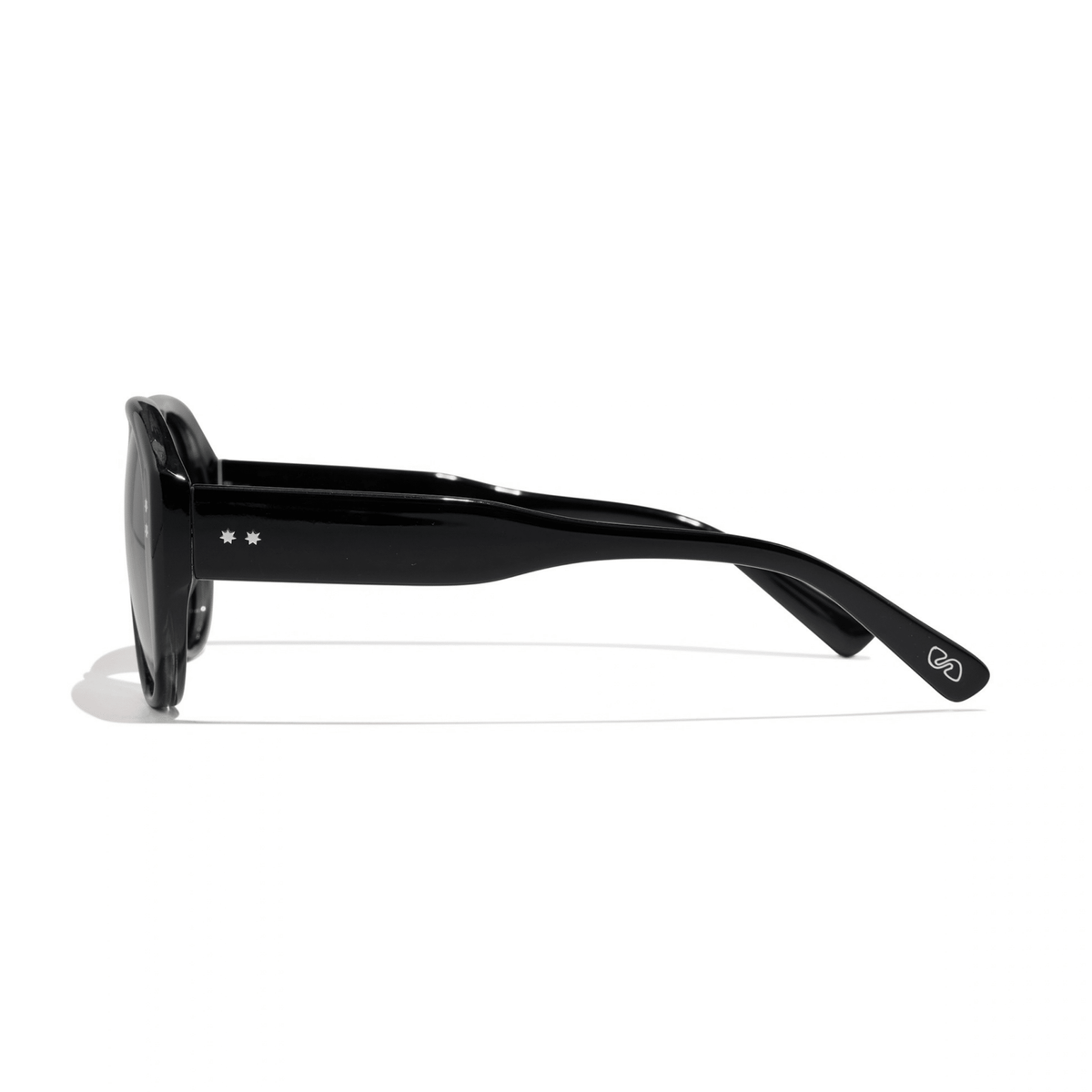 Austin Sunglasses in elysium double black and ink polarized