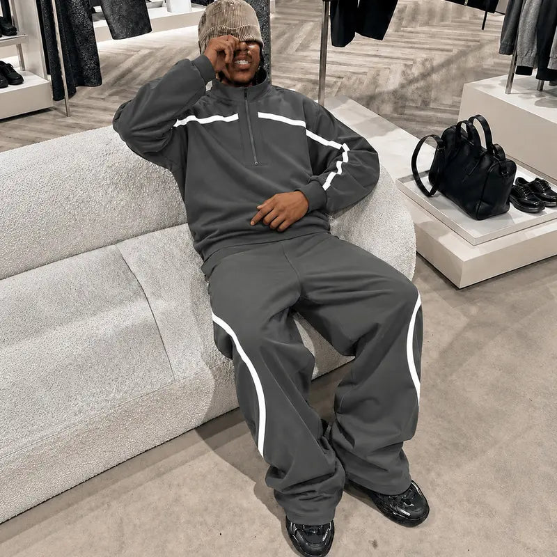 KZZ Men's two-piece sportswear set