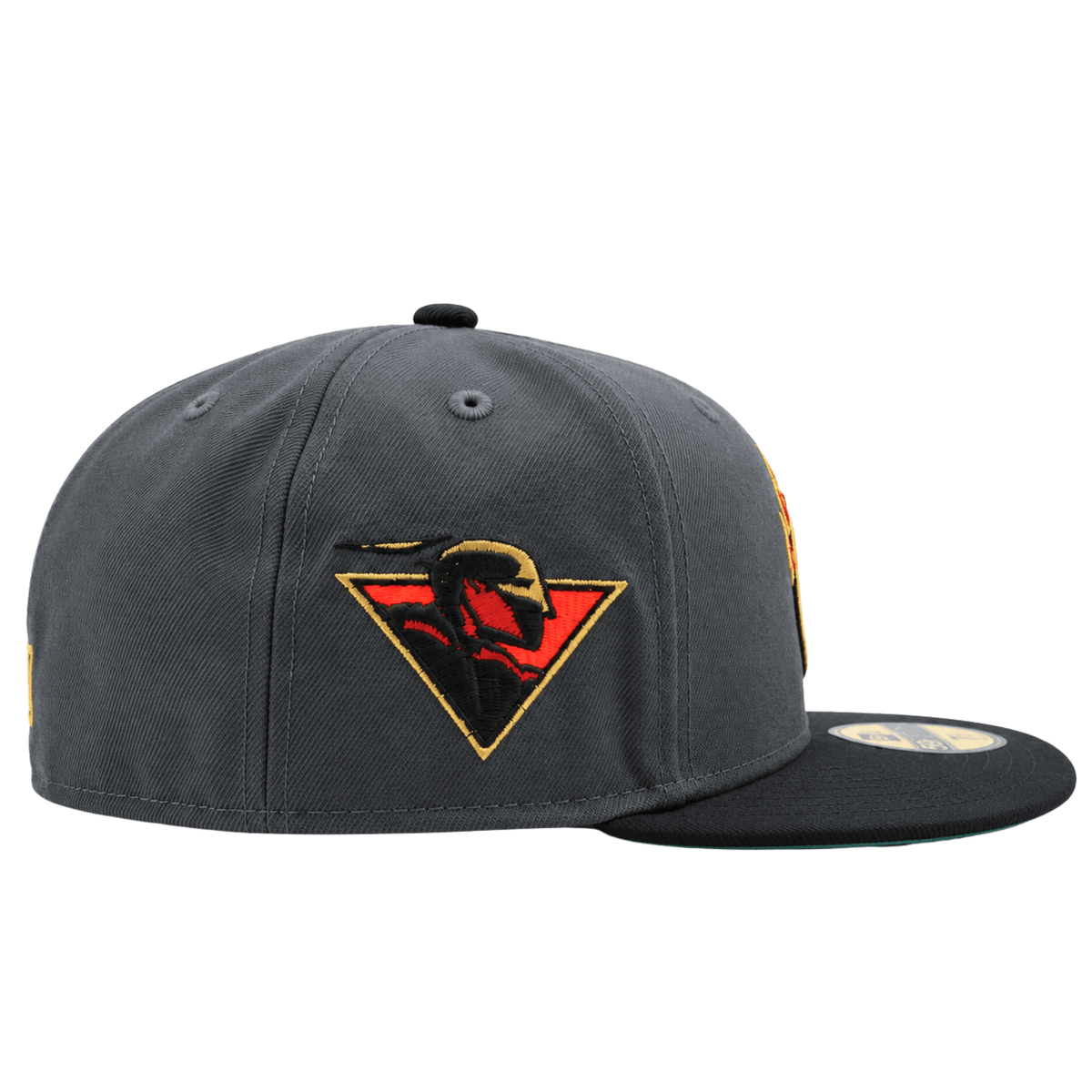 Golden State Warriors On Fire 59Fifty Fitted Hat in graphite and black