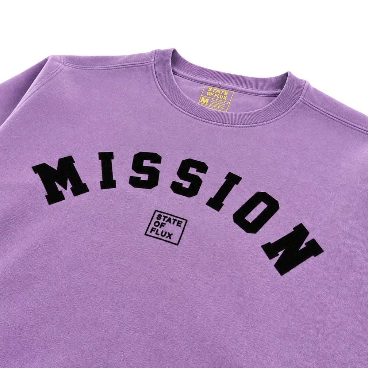 OG Mission Crewneck in lilac and black