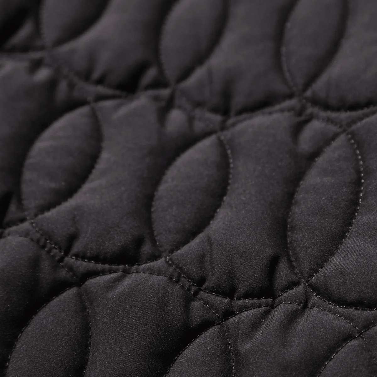 Quilted Baseball Chef Pants in black