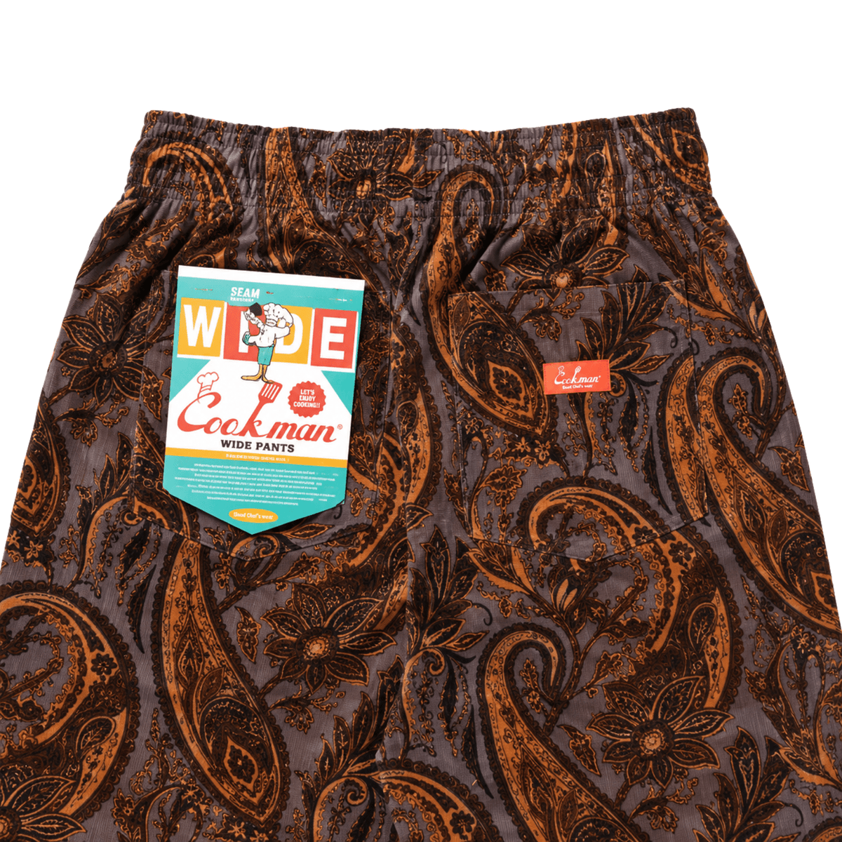 Semiwide Corduroy Chef Pants in paisley brown