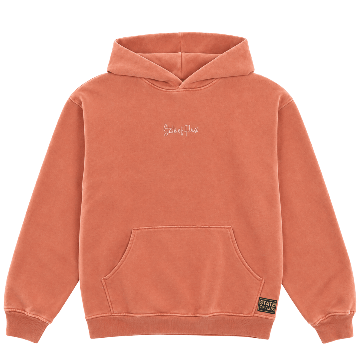 SOF Script Hoodie in tangerine orange