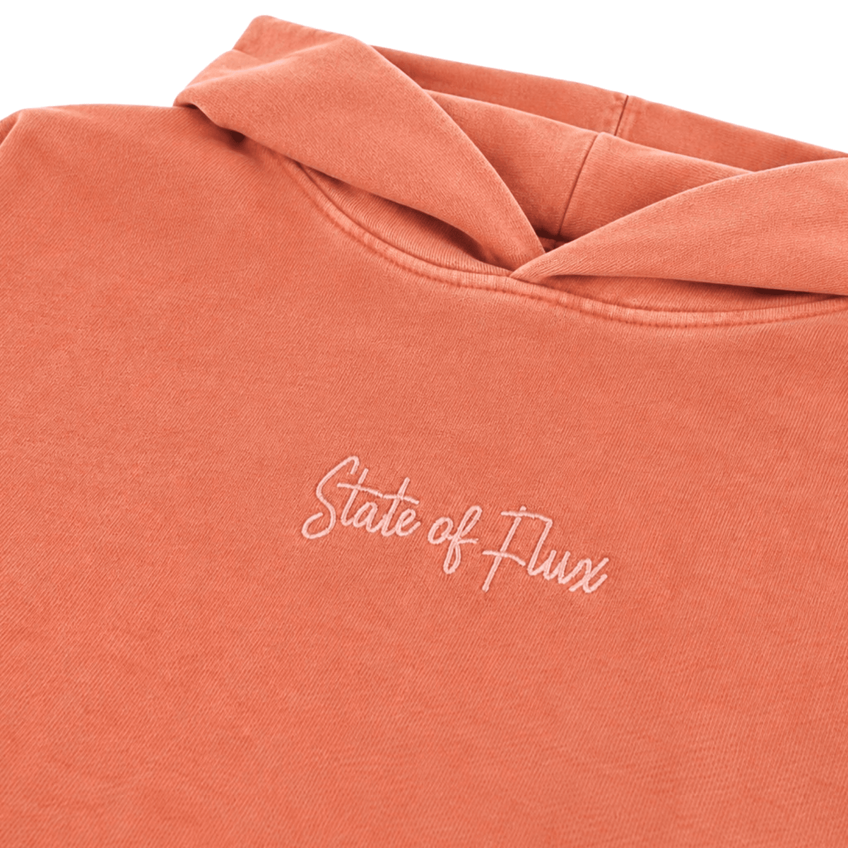 SOF Script Hoodie in tangerine orange